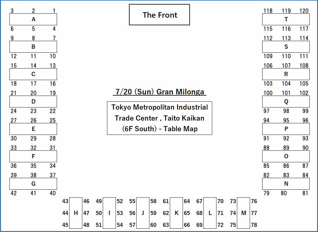 7/20(日) テーブル指定図